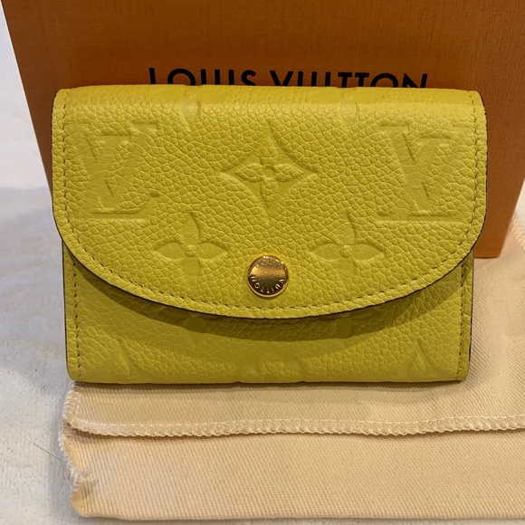 YELLOW ROSALIE EMPREINTE COIN PURSE / WALLET - M81974 - Picture 1 of 16